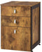 Coaster Furniture - Estrella Antique Nutmeg Home Office Set - 800655-2SET - GreatFurnitureDeal