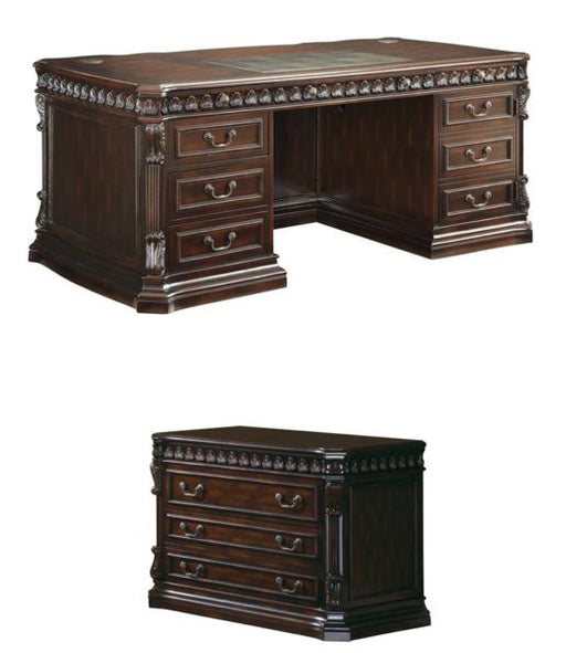 Coaster Furniture - Tucker Rich Brown Home Office Set - 800800-ROOM - GreatFurnitureDeal