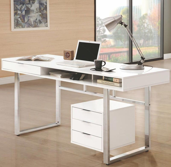 Coaster Furniture - Writing White Desk - 800897 - GreatFurnitureDeal