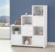 Coaster Furniture - Asymmetrical Bookshelf In Cappuccino - 801169 - GreatFurnitureDeal