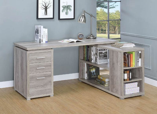 Coaster Furniture - Yvette Grey Driftwood Office Desk - 801516