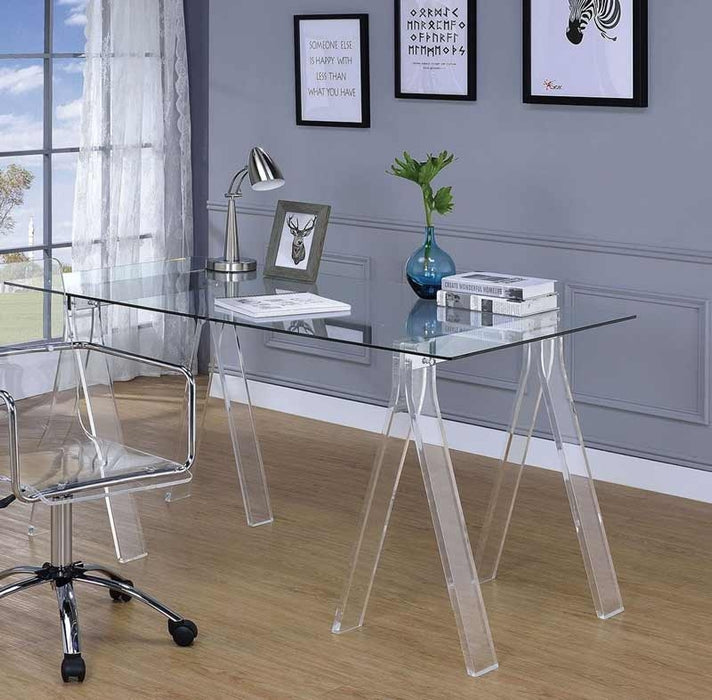 Coaster Furniture - Amaturo Acrylic Writing Desk - 801535 - GreatFurnitureDeal