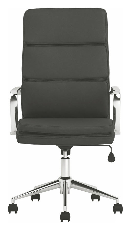 Coaster Furniture - Black Tall Back Office Chair - 801744 - Front View