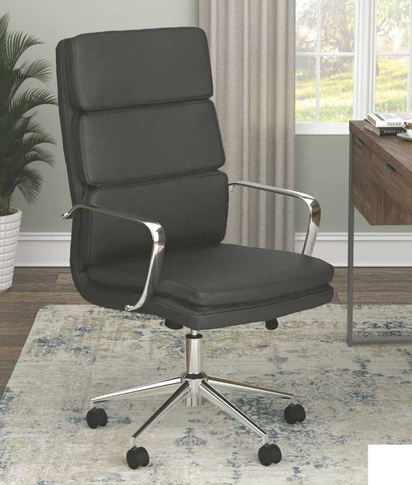 Coaster Furniture - Black Tall Back Office Chair - 801744 - Room View