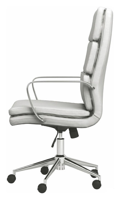 Coaster Furniture - White Tall Back Office Chair - 801746