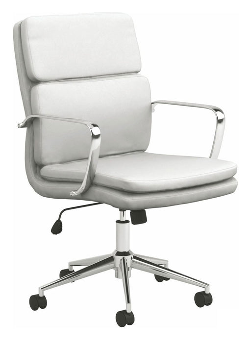 Coaster Furniture - White Short Back Office Chair - 801767