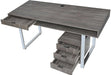 Weathered Gray Writing Desk - 801897 Open Drawer