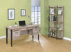 Coaster Furniture - Samson 4-Drawer Office Desk in Weathered Oak - 801950 - GreatFurnitureDeal
