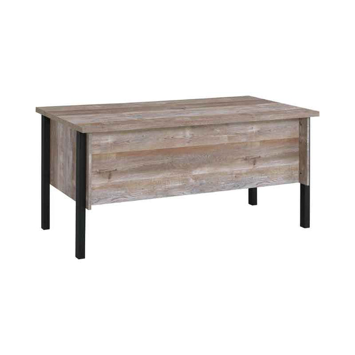 Coaster Furniture - Samson 4-Drawer Office Desk in Weathered Oak - 801950