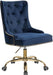 Coaster Furniture - Blue Velvet Office Chair - 801984