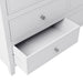 GFD Home - White Solid Wood 5 Pieces Full Bedroom Sets(bed+nightstand*2+chest+dresser）NEW - GreatFurnitureDeal