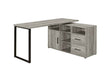 Coaster Furniture - Hertford L-Shape Office Desk With Storage in Grey Driftwood - 804462 - GreatFurnitureDeal
