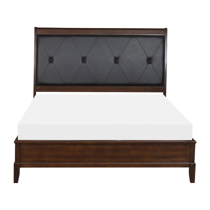 Homelegance - Cotterill Cherry Queen Panel Bed - 1730-1 - GreatFurnitureDeal