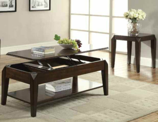 Acme Furniture - Elegant 3 Piece Occasional Table Set in Walnut - 80660-3SET - GreatFurnitureDeal