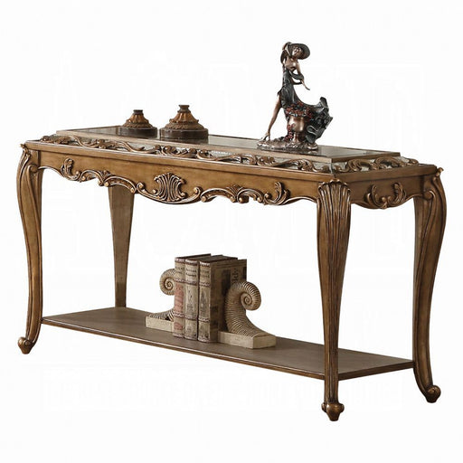 Acme Furniture - Orianne Sofa Table in Antique Gold - 80693 - GreatFurnitureDeal