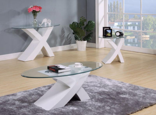 Acme Furniture - Pervis 3 Piece Occasional Table Set in White - 80860-3SET - GreatFurnitureDeal