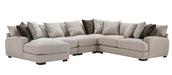 Franklin Furniture - Hannigan 5 Piece Sectional with Left Arm Chaise - 808-5SECLEFT-DUSK