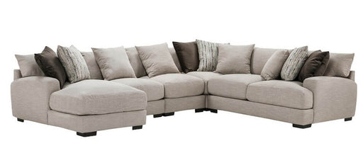Franklin Furniture - Hannigan 5 Piece Sectional with Left Arm Chaise - 808-5SECLEFT-DUSK - GreatFurnitureDeal