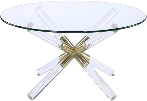Acme Furniture - Kalani Coffee Table in Gold and Clear - 81025 - GreatFurnitureDeal