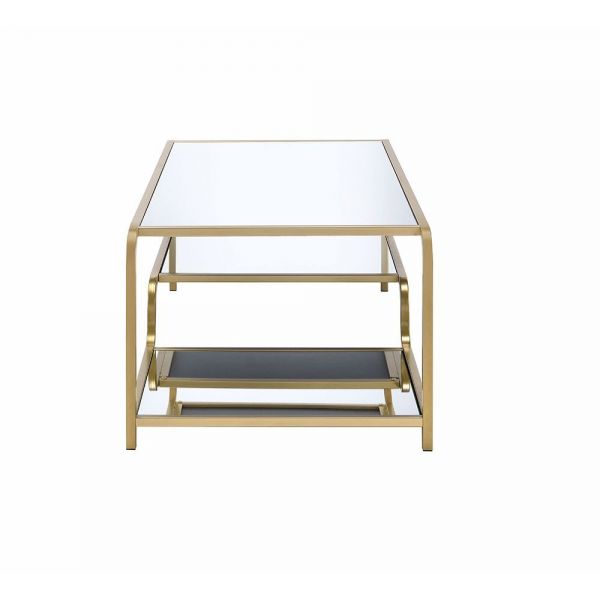 Acme Furniture - Astrid Gold & Mirror Coffee Table - 81090 - GreatFurnitureDeal