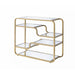 Acme Furniture - Astrid Gold & Mirror Sofa Table - 81093 - GreatFurnitureDeal