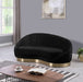 Meridian Furniture - Shelly 3 Piece Living Room Set in Black -  623Black-S-3SET - GreatFurnitureDeal