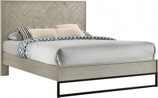 Meridian Furniture - Weston Wood Queen Bed in Grey Stone - Weston-Q - GreatFurnitureDeal