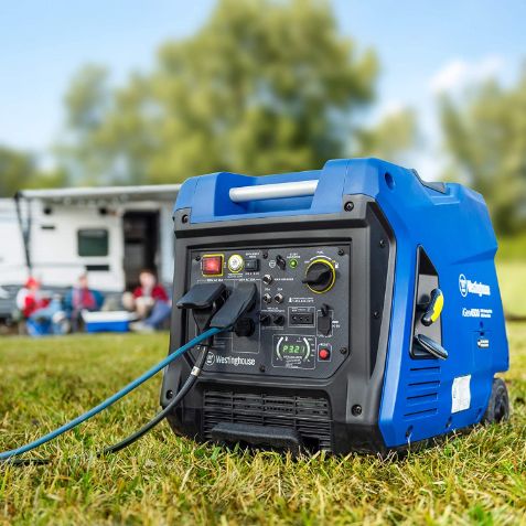 Westinghouse iGen4500 Super Quiet Portable Inverter Generator 3700 Rated & 4500 Peak Watts, Gas Powered, Electric Start, RV Ready, CARB Compliant