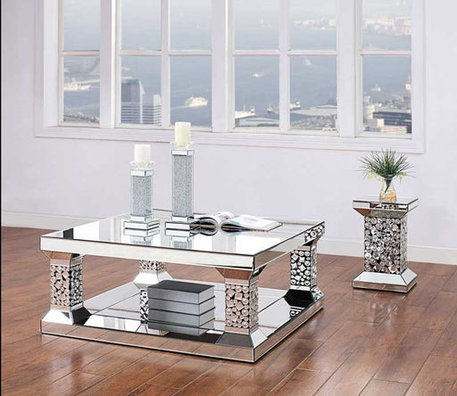 Acme Furniture - Kachina Mirrored & Faux Gem Coffee Table - 81425 - GreatFurnitureDeal