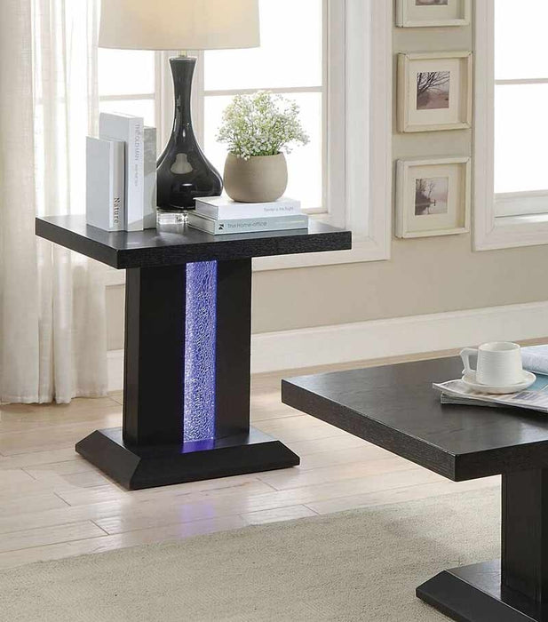 Acme Furniture - Bernice Black & LED End Table - 81652