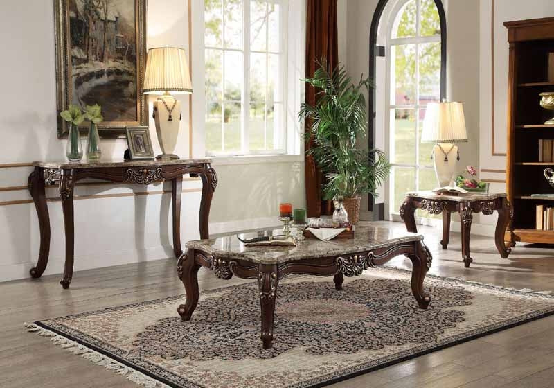 Acme Furniture - Mehadi Walnut 3 Piece Occasional Table Set - 81695-81697 - GreatFurnitureDeal