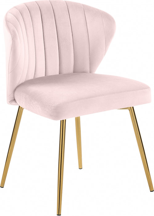Meridian Furniture - Finley Velvet Chair in Pink (Set of 2) - 707Pink