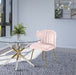 Meridian Furniture - Finley Velvet Chair in Pink (Set of 2) - 707Pink - GreatFurnitureDeal