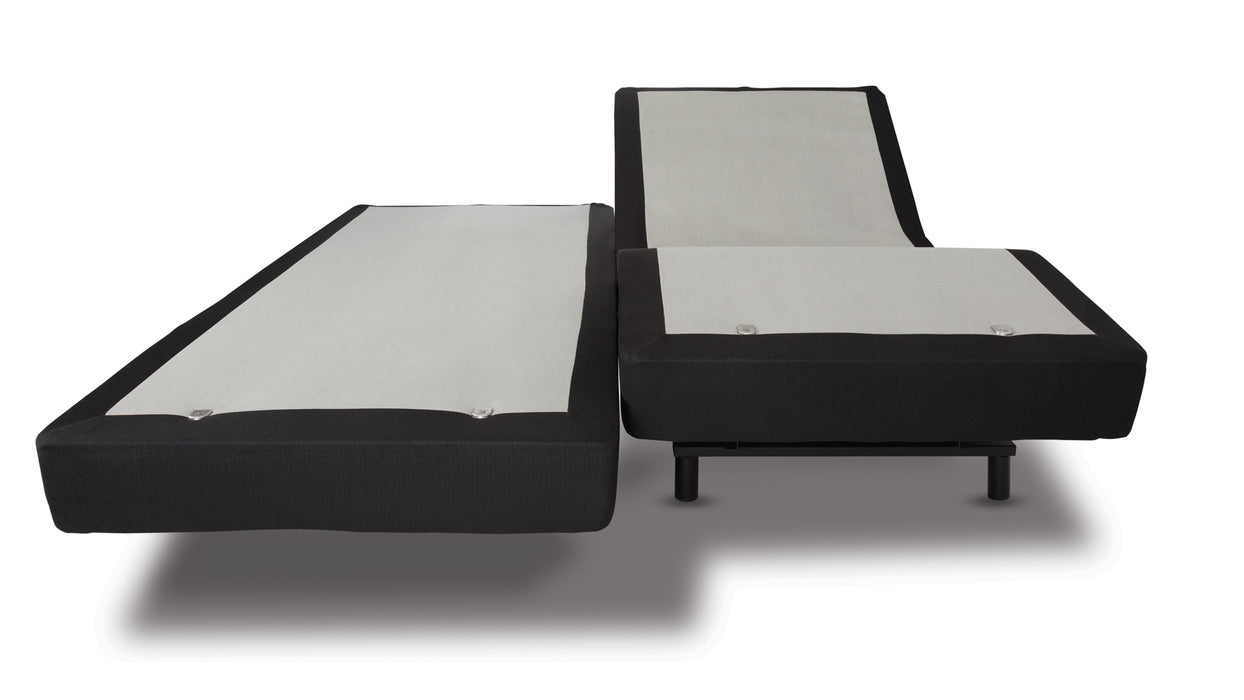 GFD Home - S86 InMotion Silver Power Base Split Queen Bed Frame,Base 30x80x6 - GreatFurnitureDeal
