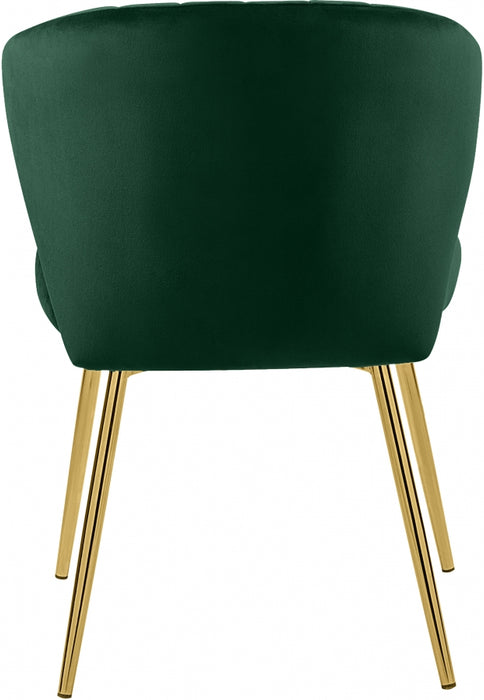 Meridian Furniture - Finley Velvet Chair in Green (Set of 2) - 707Green