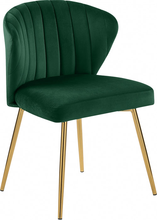 Meridian Furniture - Finley Velvet Chair in Green (Set of 2) - 707Green - GreatFurnitureDeal