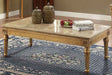 Acme Furniture - Daesha Marble and Antique Gold Coffee Table - 81715