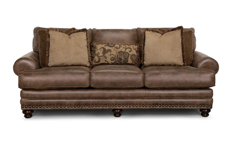 Franklin Furniture - Sheridan Sofa In Tucson Saddle - 817-S - GreatFurnitureDeal