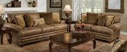 Franklin Furniture - Sheridan 3 Piece Living Room Set In Tucson Saddle - 817-SLC - GreatFurnitureDeal