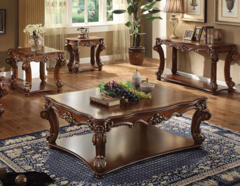 Acme Furniture - Vendome 3 Piece Occasional Table Set in Cherry - 82000-3SET