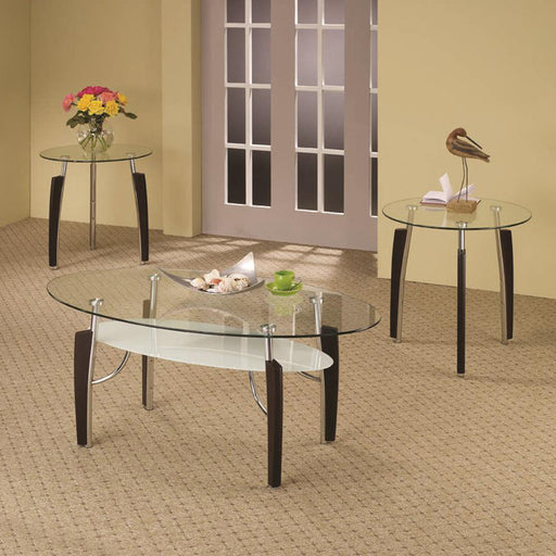 Coaster Furniture - 3pc Cappuccino Occasional Table Set - 701558
