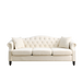 GFD Home -[Video] 3+1 Combination of Chesterfield sofa and chair, Beige Velvet, two pillows for living room, bedroom, office, apartment. - GreatFurnitureDeal