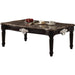 Acme Furniture - Ernestine Marble and Black Coffee Table - 82150