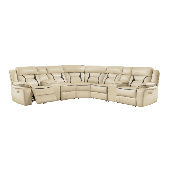 Homelegance - Amite 7 Piece Sectional - 8229-7PW - GreatFurnitureDeal