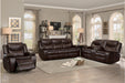 Homelegance - Bastrop Double Reclining Sofa - 8230BRW-3 - GreatFurnitureDeal