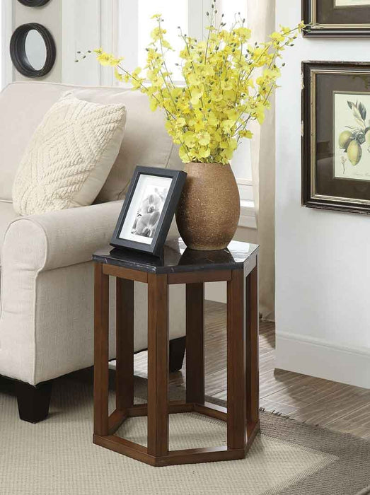 Acme Furniture - Reon Marble & Walnut End Table (2Pc Pk) - 82467 - GreatFurnitureDeal