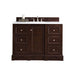 James Martin Furniture - De Soto 48" Single Vanity, Burnished Mahogany with 3 CM Carrara Marble Top - 825-V48-BNM-3CAR