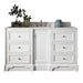 James Martin Furniture - De Soto 60" Single Vanity, Bright White with 3 CM Arctic Fall Solid Surface Top - 825-V60S-BW-3AF