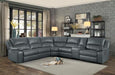Homelegance - Falun Gray 6 Piece Power Sectional - 8260GY-PW - GreatFurnitureDeal