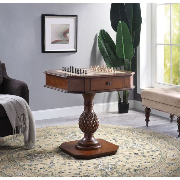 Acme Furniture - Bishop II Cherry Game Table - 82847 - GreatFurnitureDeal